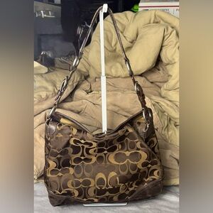 Coach Chelsea Signature Hobo Shoulder Bag – Brown (Style G06J-10143)